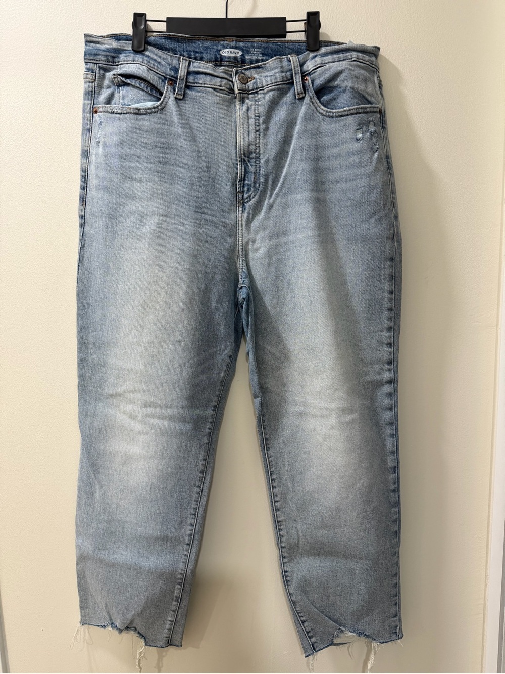 Old Navy Sky High Straight Extra High Rise Jeans